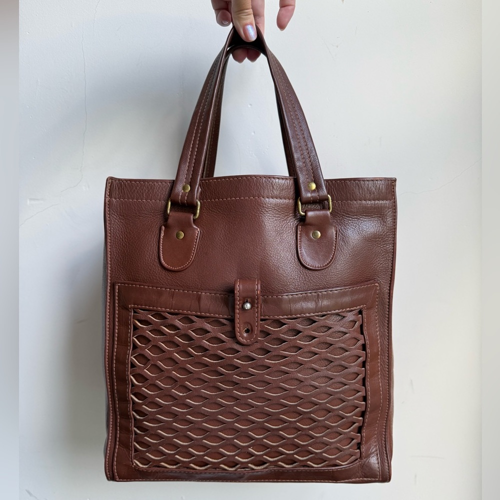 SOLD.    Stunning Bonnie Cashin for Meyers Tote Bag w/ very cool Netted Pocket